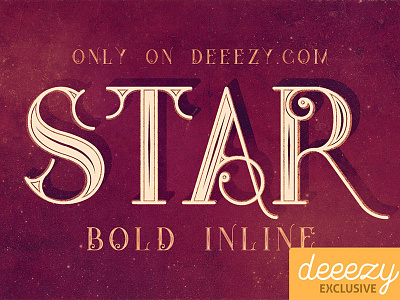 Star Full Inline - Free Font artdeco artdeco font deeezy font free free font free typography logo retro font typography vintage font vintage typography