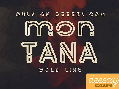Free Font - Montana Bold Outline cool typography deeezy font free free font free typography freebies futuristic font logo modern font modern typography typography