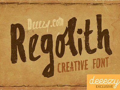 Free Font - Regolith brush font cool typography deeezy font free free font free typography freebies grunge font logo typography vintage typography