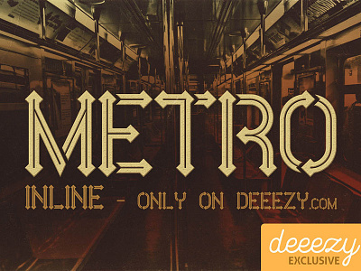 Free Font - Metro Inline