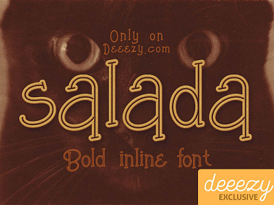 Free Font - Salada Bold Inline cool typography deeezy font free free font free typography freebies logo retro font typography vintage font vintage typography