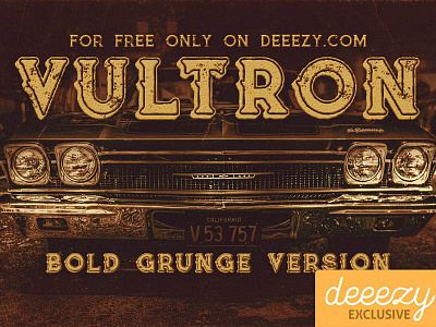 Free Font - Vultron Bold Grunge