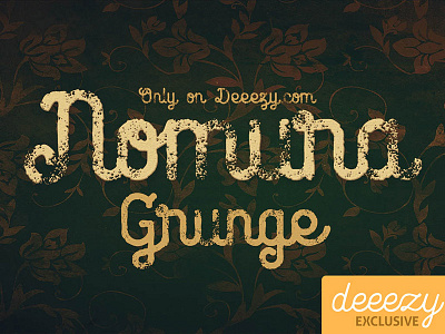 Free Font - Nomura Grunge cool typography deeezy font free free font free typography freebies grunge font logo typography vintage font vintage typography