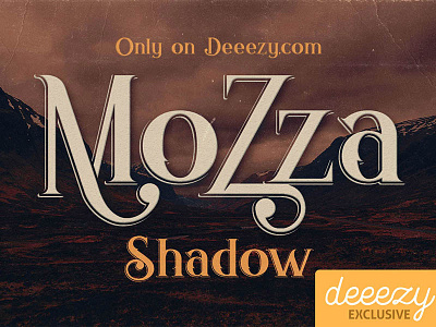 Free Font - Mozza Shadow cool typography deeezy font free free font free typography freebies logo retro font typography vintage font vintage typography