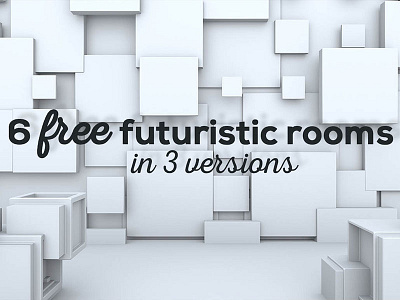 6 FREE Futuristic 3D Rooms 3d room backgrounds free free 3d scene free backgrounds free graphics freebie futuristic geometric geometric background presentation