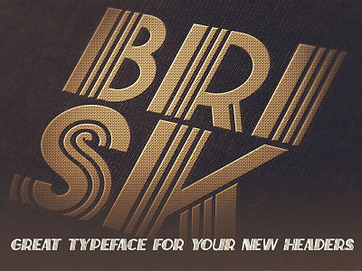 Free Font - Brisk Inline Grunge