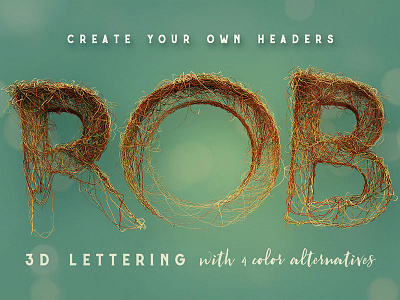 FREE 3D Lettering - Wired Chaos 3d font 3d lettering creative free free graphics free lettering free typeface free typography freebie graphics wired wired lettering