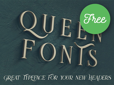 Free Font - Queen Inline Grunge artdeco decorative free free font free typeface free typography freebie grunge font ornamental retro font typography vintage font