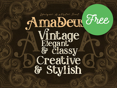 Amadeust Inline FREE Font by Deeezy on Dribbble