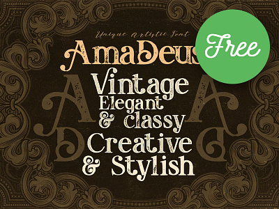 Amadeust Inline FREE Font font free free font freebie gothic font grunge font inline font retro typography typeface victorian font vintage font vintage typography