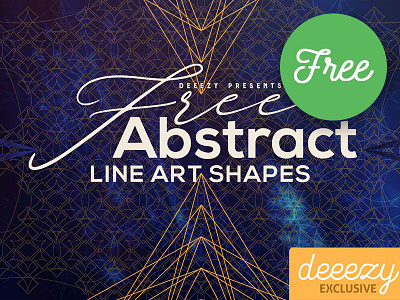 Free Abstract Line Art Shapes abstract decorative free free graphics free shapes free vector freebie geometric line linear vector vector shapes