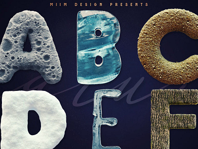 3D Lettering Mega Bundle 7 Nature