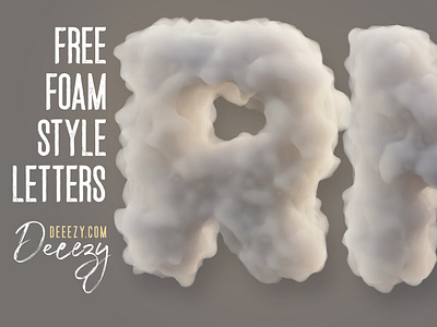 Free Foam 3d Lettering By Deeezy On Dribbble