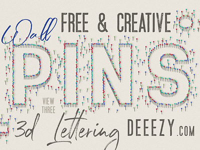 Free Wall Pins 3d Lettering