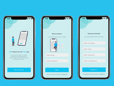 Todo App Design UI/UX mobile app mobile design ui ux