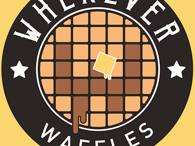 Waffles butter logo syrup waffle