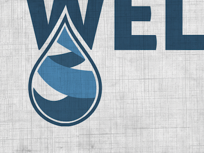 The Well canvas drop logo water well