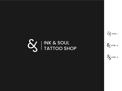 Tattoo logo design | Ink & Soul Tattoo Shop branding company logo design i logo logo logo design logo make monogram logo s logo tattoo logo typography ui ux
