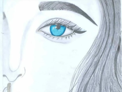 A girl eyes picture i will able to make any thing