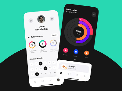 Fitness app app app design concept design ios mobile motion ui uidesign ux