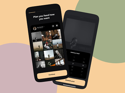 Instagram planner app app design concept design illustration ios mobile ui uidesign ux