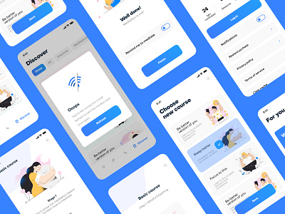 Patronus app light mode animation app app design design illustration ios mobile ui uidesign ux