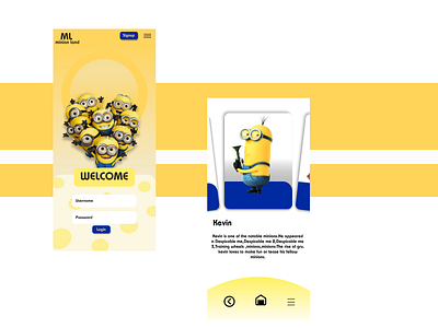 minionspedia app dailyui design ui ux