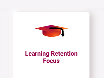 Learning Retention Icon analytics design education graph hero icon learning ui ux web