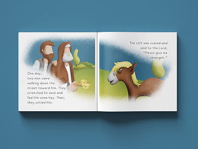Interior illustration for the Easter Donkey