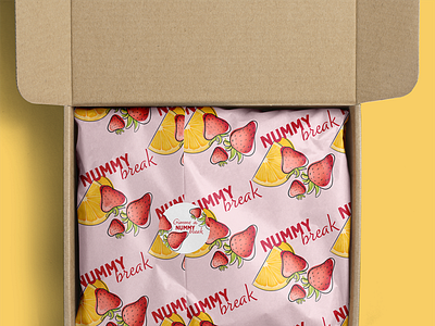 Hand illustrated tissue design for a noissue challenge apple pencil branding design digital graphic design illustration illustrator logo packaging