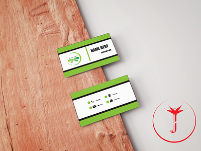 GARDEN COMPANY EMPLOYEE BUSINESS CARD business card design graphic design visiting card