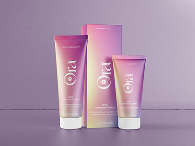 Ora beauty brand packaging