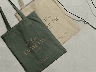 TAGAYTAY RESORT- Brand Identity Tagaytay Resort tote Bag. branding design graphic design illustration logo packaging typography vector