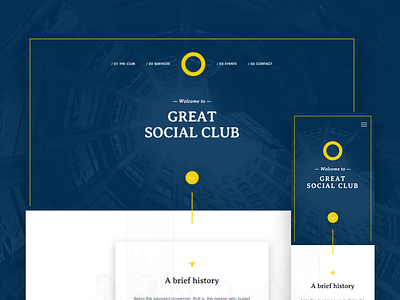 Social Club Website Redesign — WIP clean club minimal responsive social website