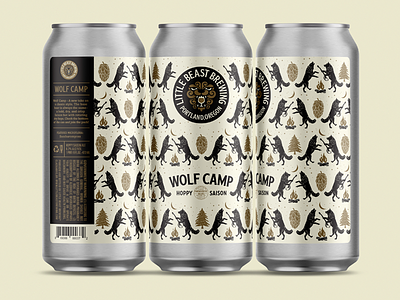 Wolf Camp Packaging beer design illustration packagingdesign wolf