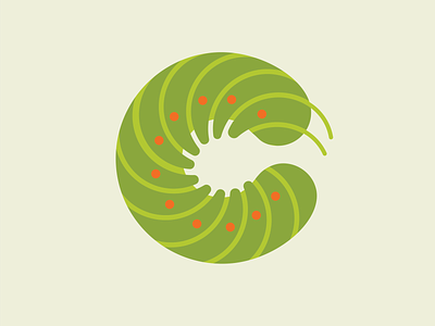 Caterpillar caterpillar design illustration typography vector