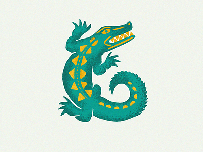 Gator alligator branding illustration typography