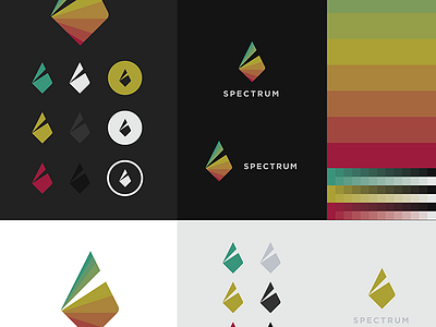 Spectrum Brand branding colorful design identity logo spectrum