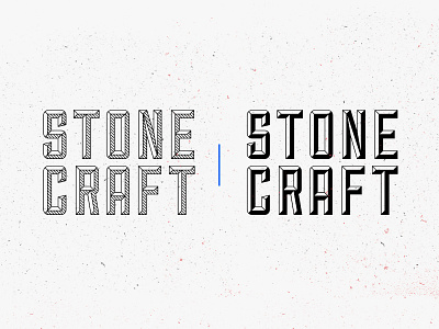 Stonecraft Logo Stacked branding design identity logo