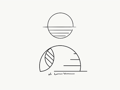 Sunset Logo Concepts concept leaf logo sunset