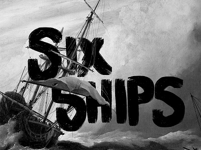 Six Ships art direction design illustration renaissance ship