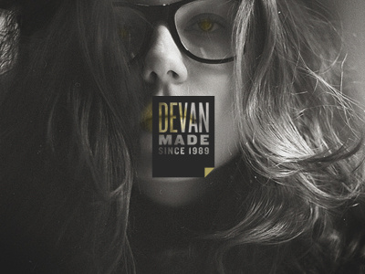 Devan Made, Since 1989 black and gold branding dark hipster logo minimal photography typography