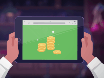 Unicorn money animation app bar fiverr illustration ipad motion startup unicorn unicorn vector