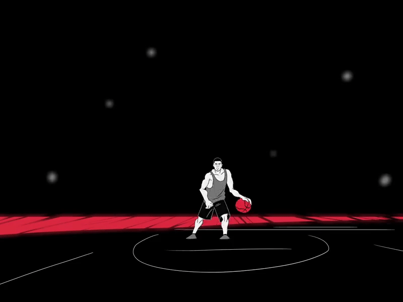 Basketball 2d animation animation ball basketball classic animation game motion sport sportsman