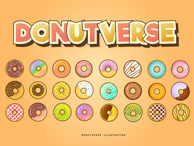 Donut Verse for Donate making cooking Mobile Game art design donutverse graphic design illustration illustrator mobile game