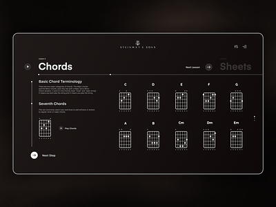 Steinway & sons Guitar Chords Learning Page