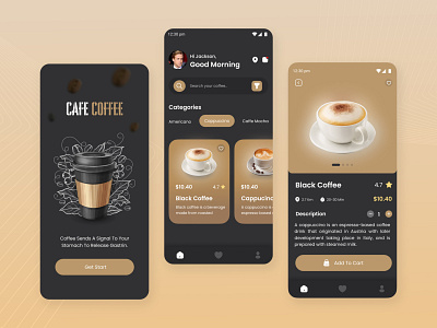 Coffee Shop App Ui