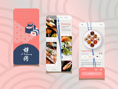 Sushi App app design ui