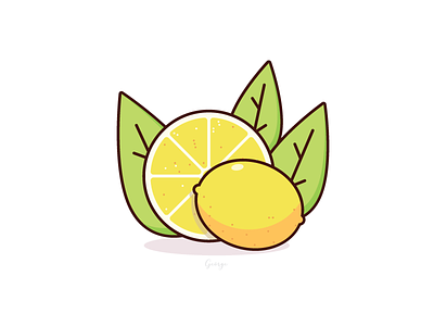 Lemonde conceptual design fruit icon illustration lemonde vector
