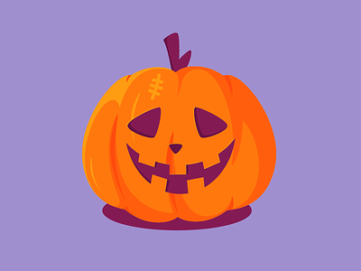 Mr.Pumpkin draw halloween icon illustration pumpkin
